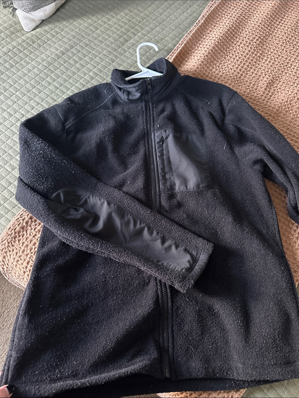 Black Full-Zip Fleece Jacket